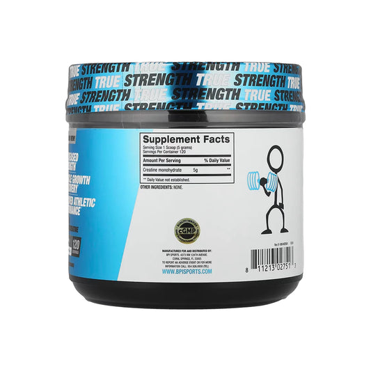 BPI Sports Micronized Creatine 120 Servings Supplement Facts