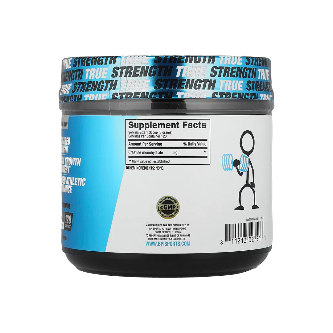 BPI Sports Micronized Creatine 120 Servings Supplement Facts