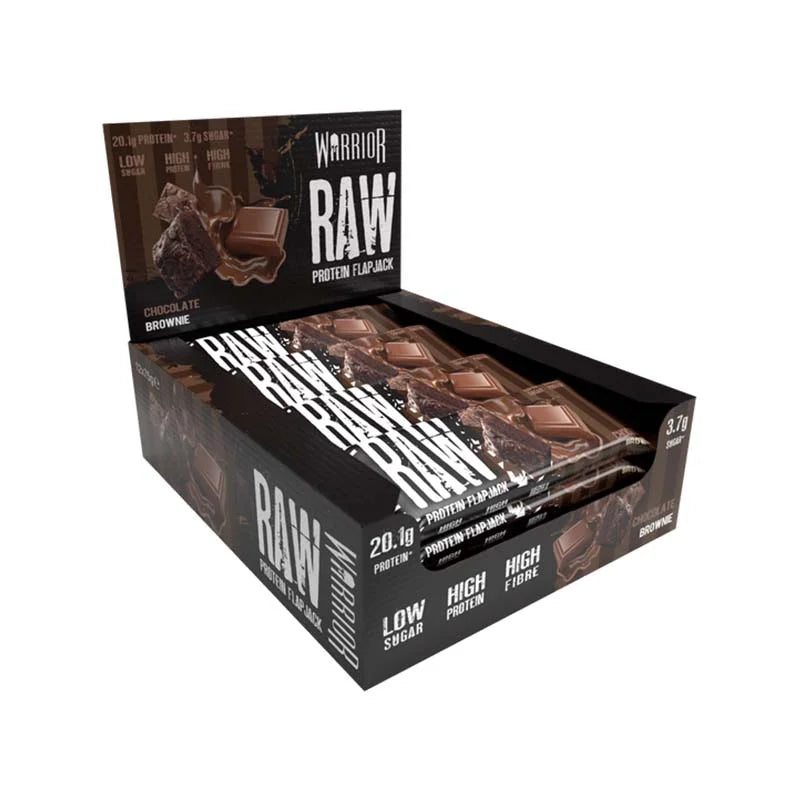 Warrior RAW Protein Flapjack Bars | High Protein Oat Snack | Fitzone.pk